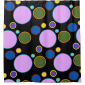 Rideaux De Douche Pois coloré (Devant)