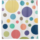 Rideaux De Douche Pois colorés (Devant)