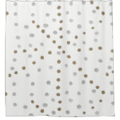 Rideaux De Douche Pois d'argent et d'or (Devant)