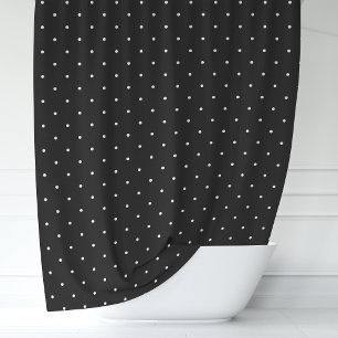 Rideaux De Douche Pois noirs et blancs