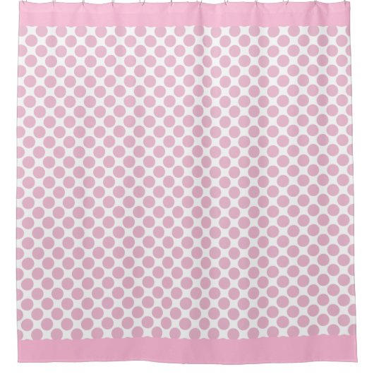 Rideaux De Douche Pois roses Coton Candy (Devant)
