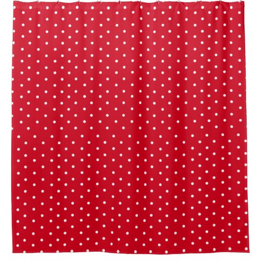 Rideaux De Douche Pois rouge chic (Devant)