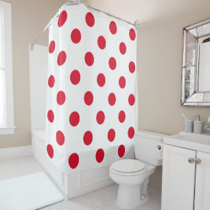 Rideaux De Douche Pois rouges