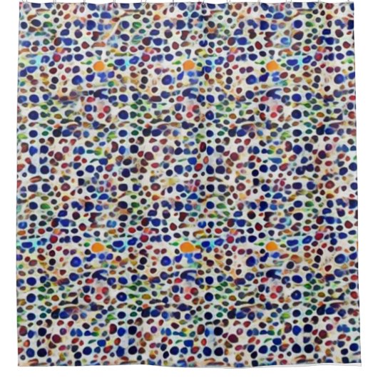 Rideaux De Douche pois unique à l'orientale (Devant)