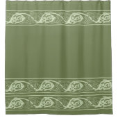Rideaux De Douche Poisson à nouer celtique en vert (Devant)