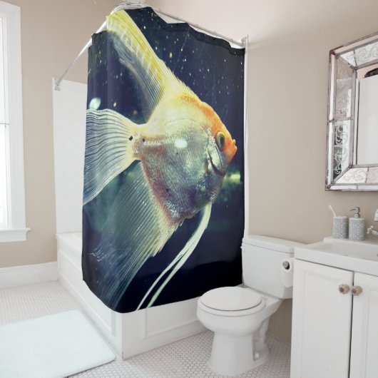 Rideaux De Douche Poisson Angel (En situation)