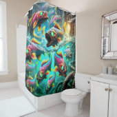Rideaux De Douche Poisson Artsy (En situation)