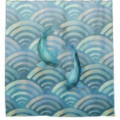 Rideaux De Douche Poisson de carpe bleue Koi (Devant)