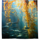 Rideaux De Douche Poisson et Kelp (Devant)