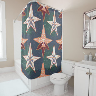 Rideaux De Douche Poisson étoilé multicolore