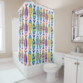 Rideaux De Douche Poisson fantaisie (En situation)