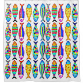Rideaux De Douche Poisson fantaisie (Devant)