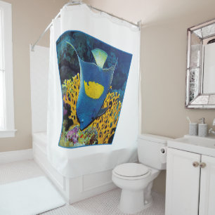 Rideaux De Douche Poissons-anges à la barrière de corail - Design ph