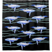 Rideaux De Douche Poissons de baleines (Devant)