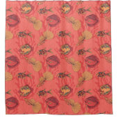 Rideaux De Douche Poissons sur corail vivant arrière - plan (Devant)