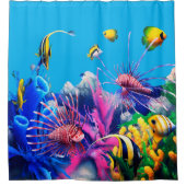 Rideaux De Douche Poissons tropicaux (Devant)