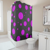 Rideaux De Douche Polka dot (En situation)