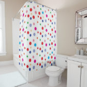 Rideaux De Douche Polka dot (En situation)