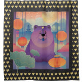 Rideaux De Douche POLLY PLUM chow dog (Devant)