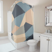 Rideaux De Douche Polygonal variegated seamless pattern. multi-color (En situation)