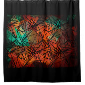 Rideaux De Douche Polygone, peinture (Devant)