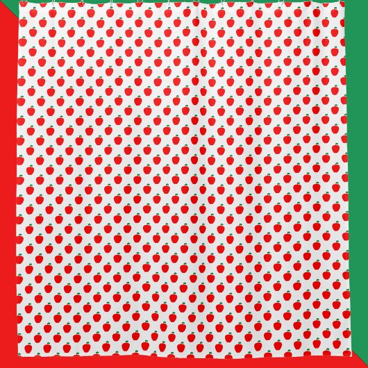 Rideaux De Douche Pomme Motif Fruit rouge