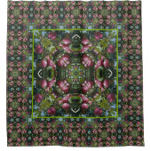 Rideaux De Douche Pommes Rouges Sur Arbre Nature Art (Devant)