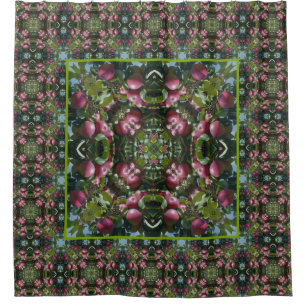 Rideaux De Douche Pommes Rouges Sur Arbre Nature Art