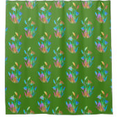 Rideaux De Douche Pompes florales printanières (Devant)