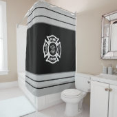 Rideaux De Douche Pompiers Secourt incendie   (En situation)