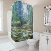 Rideaux De Douche Pond et pont japonais Monet Art (En situation)