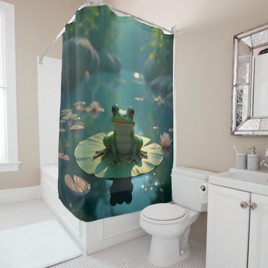 Rideaux De Douche Pond Sentinel -  (En situation)