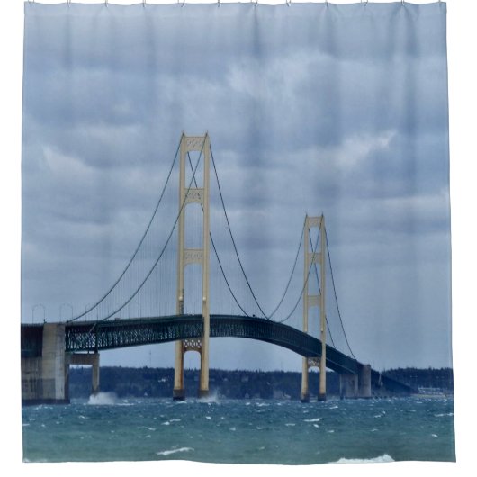 Rideaux De Douche Pont de Mackinac (Devant)
