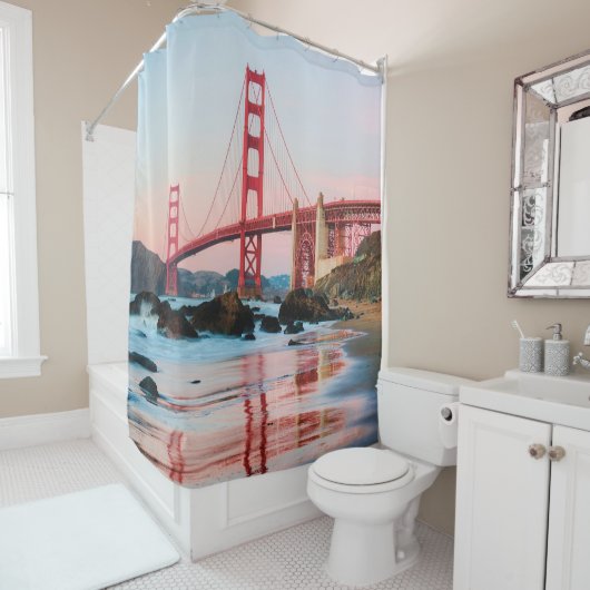 Rideaux De Douche Pont d'or (En situation)
