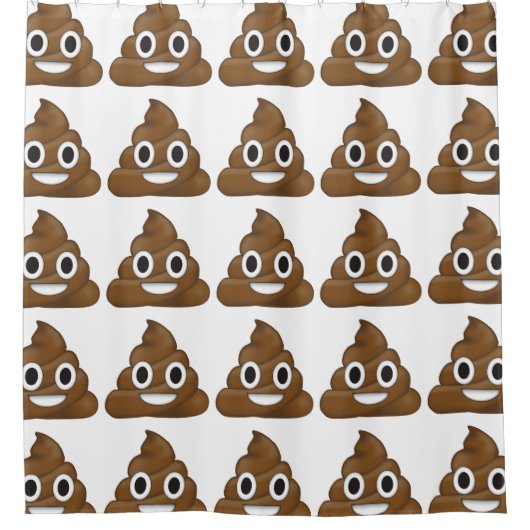 Rideaux De Douche Poop émoji (Devant)