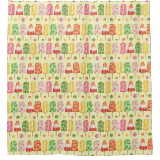 Rideaux De Douche Popcicules de fruits (Devant)