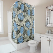 Rideaux De Douche Poppies sauvages bleues William Morris (En situation)