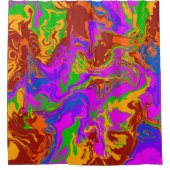 Rideaux De Douche Porridge de cerveau en Abstrait (Devant)