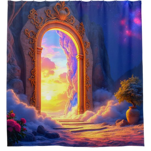 Rideaux De Douche Porte au paradis (Devant)