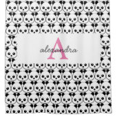 Rideaux De Douche Porte-panda coutume Monogramme (Devant)
