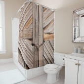 Rideaux De Douche Portes en bois (En situation)