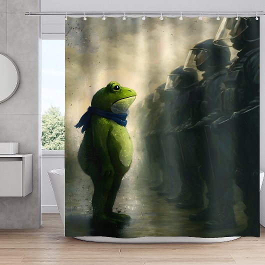 Rideaux De Douche Portland Frog Protest