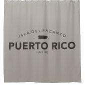 Rideaux De Douche Porto Rico Isla del Encanto Brown (Devant)