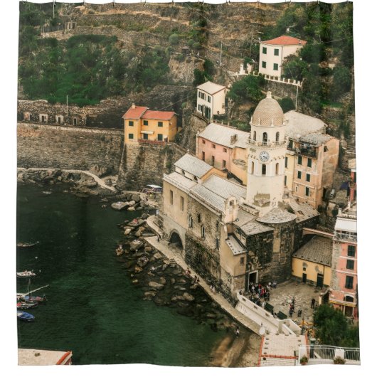 RIDEAUX DE DOUCHE PORTOFINO ITALIE (Devant)