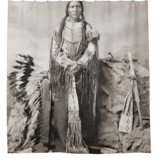 Rideaux De Douche Portrait de Crazy Horse (Devant)