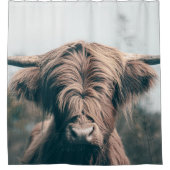 Rideaux De Douche Portrait de vache Highland (Devant)