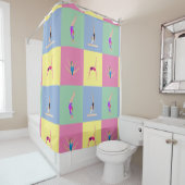 Rideaux De Douche Poses de gymnastique (En situation)