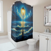 Rideaux De Douche Poste de lampe (En situation)
