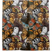 Rideaux De Douche Poster de animal. Ailes papillons. (Devant)