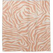 Rideaux De Douche Poster de animal Beige Zebra Stripes (Devant)